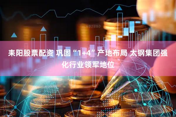 耒阳股票配资 巩固“1+4”产地布局 太钢集团强化行业领军地位