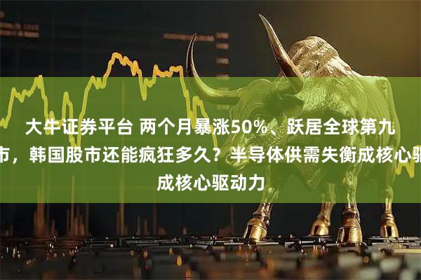 大牛证券平台 两个月暴涨50%、跃居全球第九大股市，韩国股市还能疯狂多久？半导体供需失衡成核心驱动力